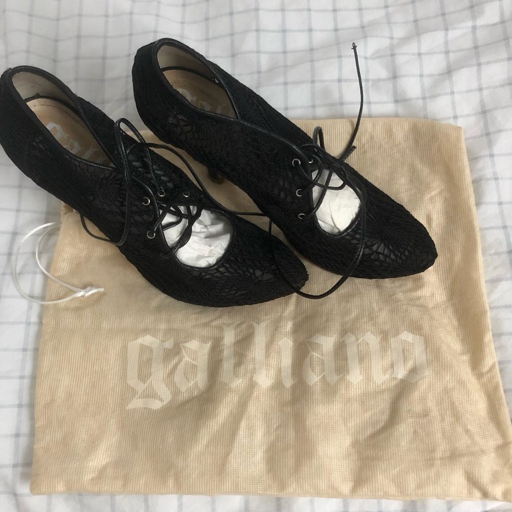RARE Early 2000s John Galliano Lace-Up Corset Heels (EU 39; US 6.5)